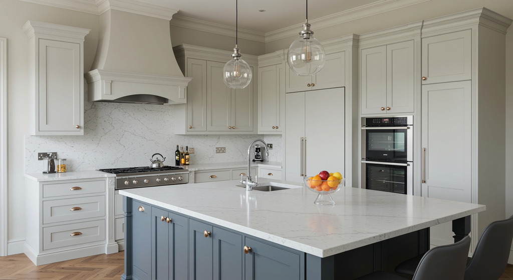 Optimizing Storage in Center City Condo Kitchens shown in a realistic Center City, PA residential construction setting.
