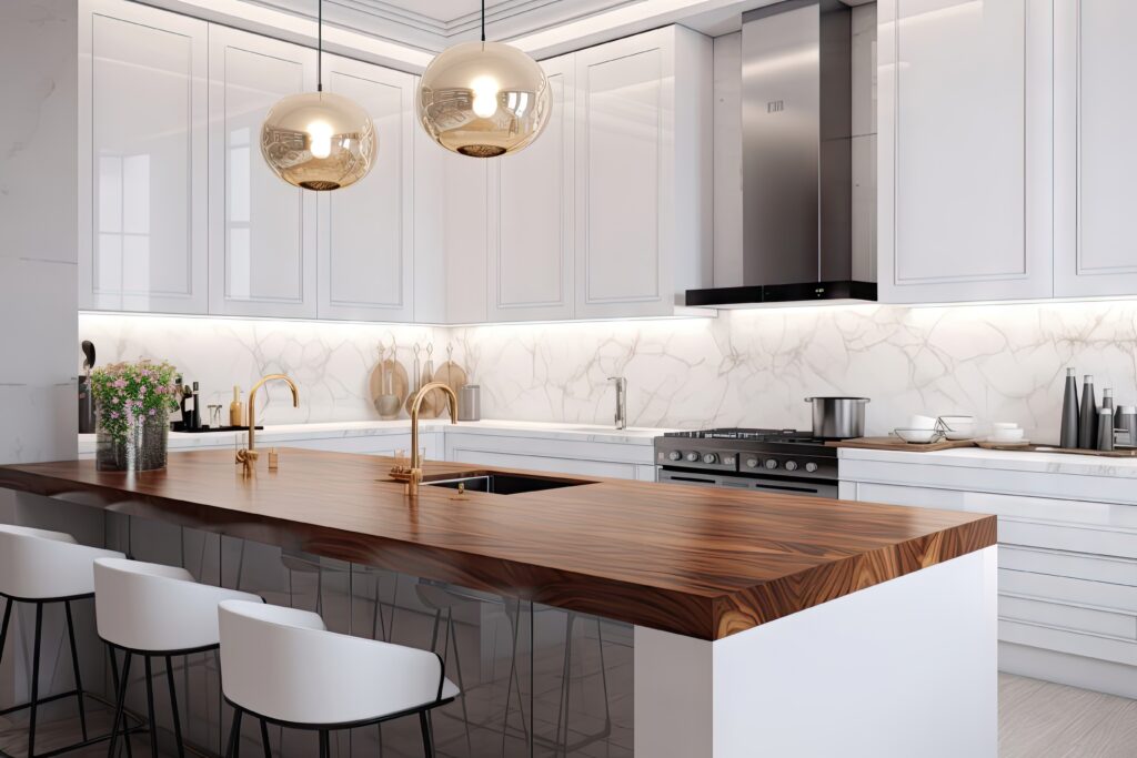 Professional install cabinets out of plumb wall Philadelphia detail for Philly Kitchen & Bath LLC in Northeast Philadelphia