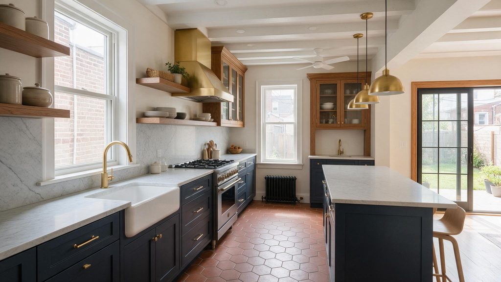  Maximizing Space in a Classic South Philly Galley Kitchen