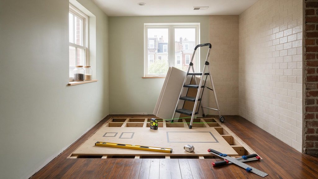 Planning a First-Floor Powder Room Addition in a Rowhouse